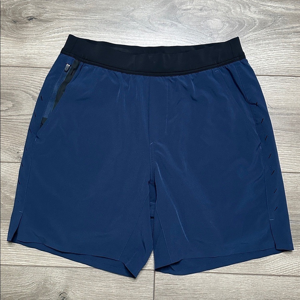Ten Thousand Navy Blue Training Shorts with Black Waistband